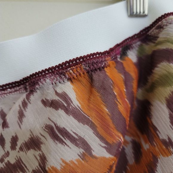 AVENUE 100% Silk Floral Flowing‎ Romantic Boho Nature Long Skirt Lined 26/28 - Picture 4 of 10